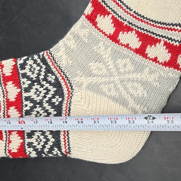 NEW CAITLYN Pottery Barn Christmas Holiday Stocking Wool Blend Fair Isle - Picture 5 of 8